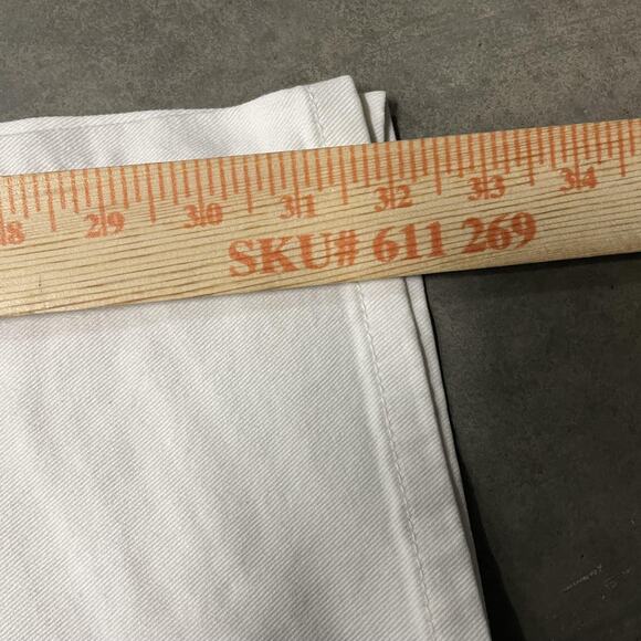 Guess Jeans Womens 29 White Daredevil Boot Bootcut Rhinestone Stretch Denim - Picture 8 of 11